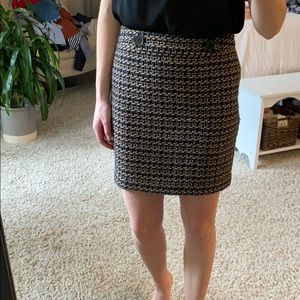 Loft Black and Tan skirt